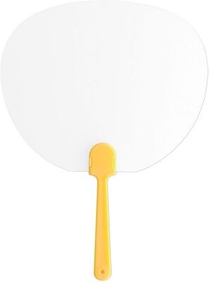 Ventaglio Miki in plastica colorata 18x24 cm leggero Personalizzate o neutre