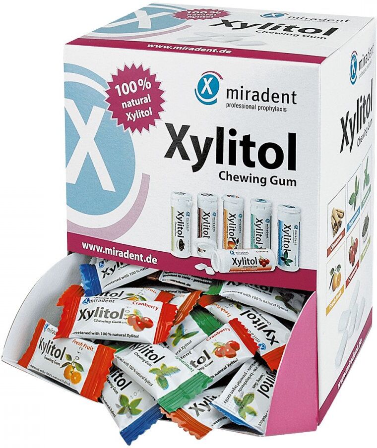 Miradent Xylitol Zahnpflegekaugummi Schüttv.sort. 200stk