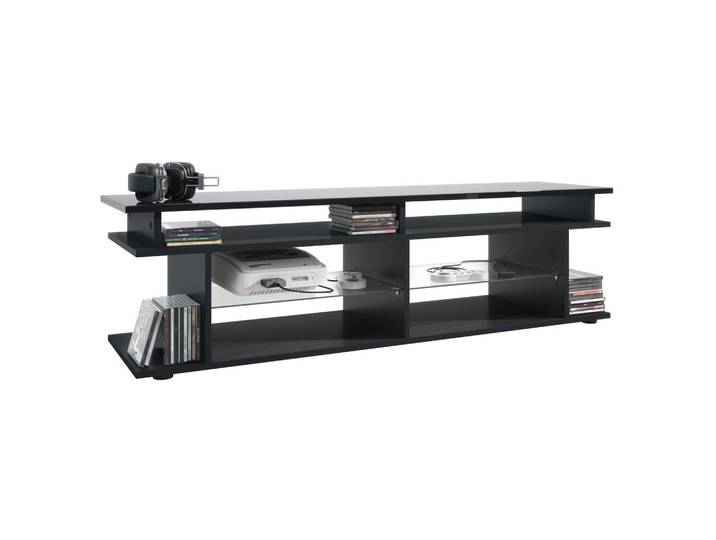 LOWBOARD Movie Platte des TV-Aufsatzes in Schwarz Hochglanz