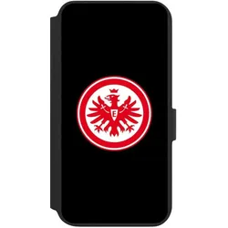 Nivocase Klapphülle für Samsung Galaxy S22+ Handyhülle aus Kunst Leder NIVOflip schwarz Adler Eintracht (Samsung Galaxy S22+), Smartphone Hülle, Schwarz
