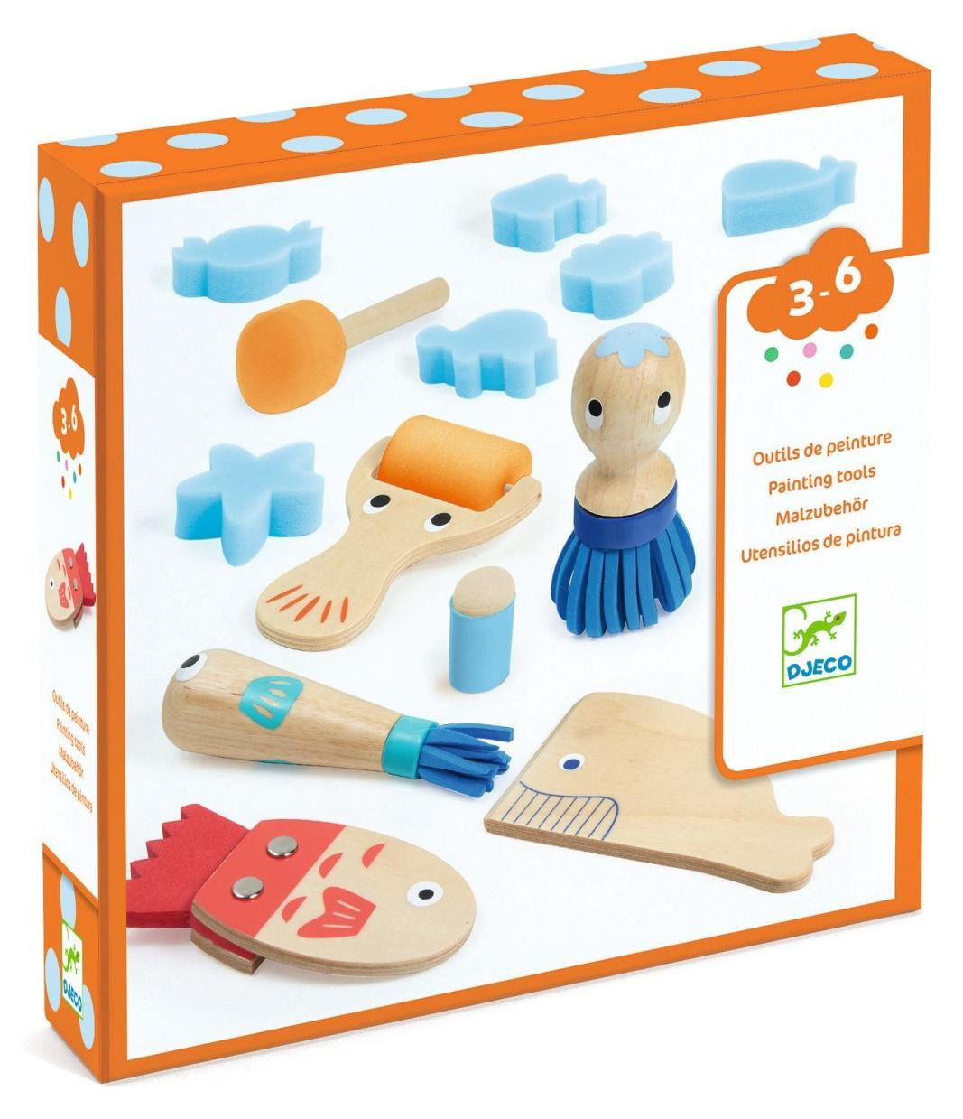 Djeco Set gereedschappen voor creatief schilderen