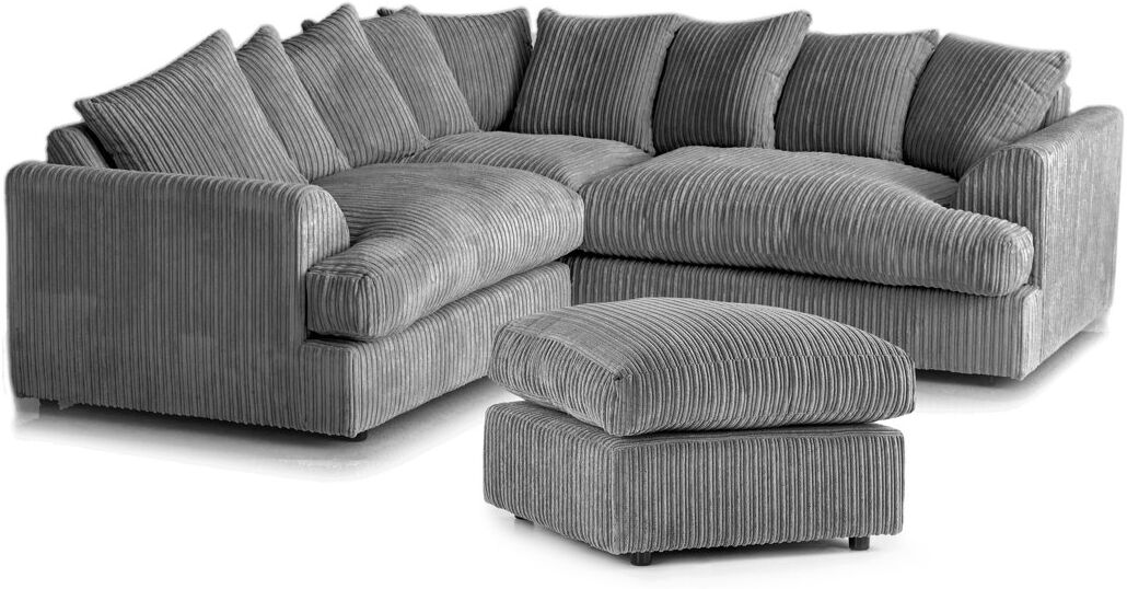 Latitude Run 2 Piece Corduroy Standard Living Room Set Charcoal 2