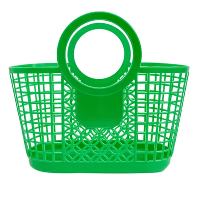 Portable Hollow Storage Basket For Fruits, Vegetables, Toys & Household Organization green