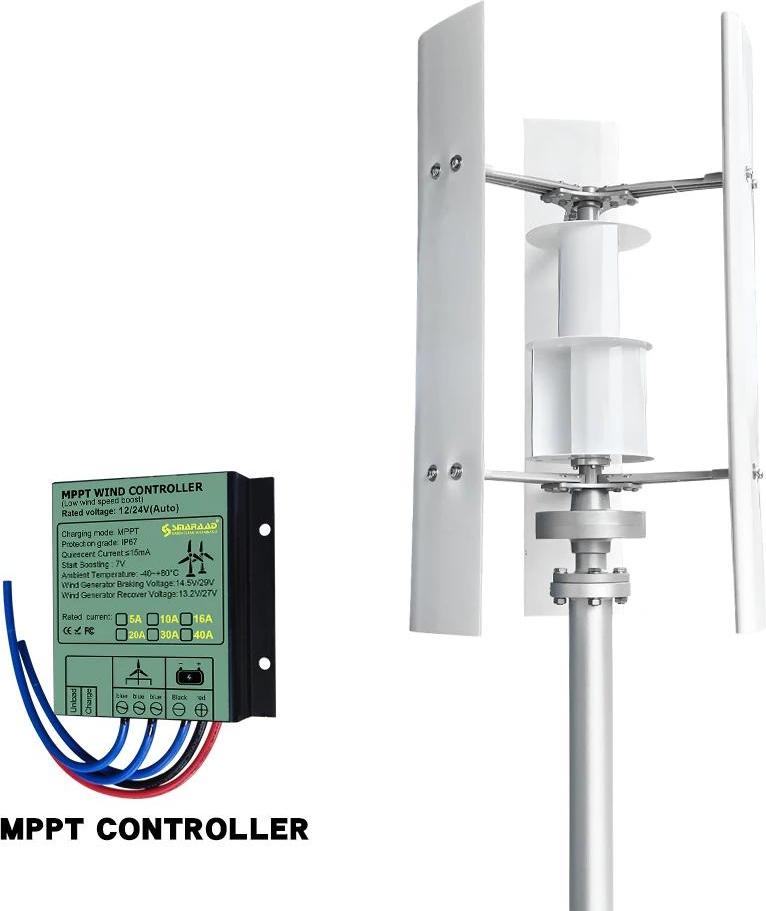 Windkraftgenerator, hohe Effizienz, langlebiges Design, er MPPT-Controller, 3000W, 24V