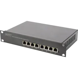 DIGITUS DN-95331 - Switch, 8-Port, Gigabit Ethernet, PoE+