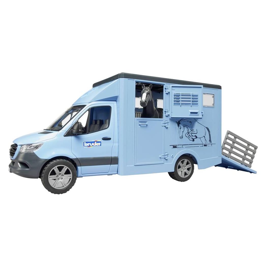Bruder MB Sprinter Tiertransporter mit 1 Pferd (25116551)