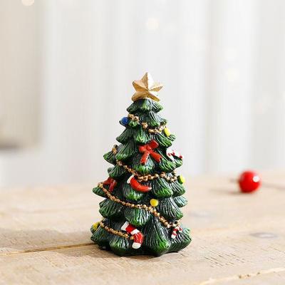 Modern Home Fixes Mini Christmas Tree Resin Desktop Decorations For Christmas Ornaments Home Decor 1