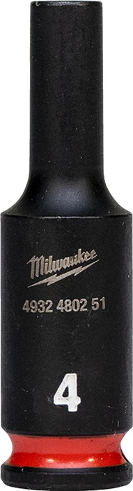 Milwaukee 4.5 mm 1/4" impact socket deep - 1 pc (4.5 mm) (36150416)