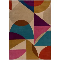 WOLLTEPPICH AIRE, abstrakt, Bunt, 160 x 230 cm