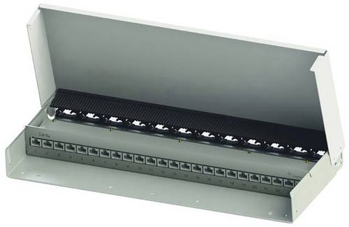 Telegärtner 100007019 24 Port Netzwerk-Patchpanel CAT 6a Reinweiß (RAL 9010) Bestückt