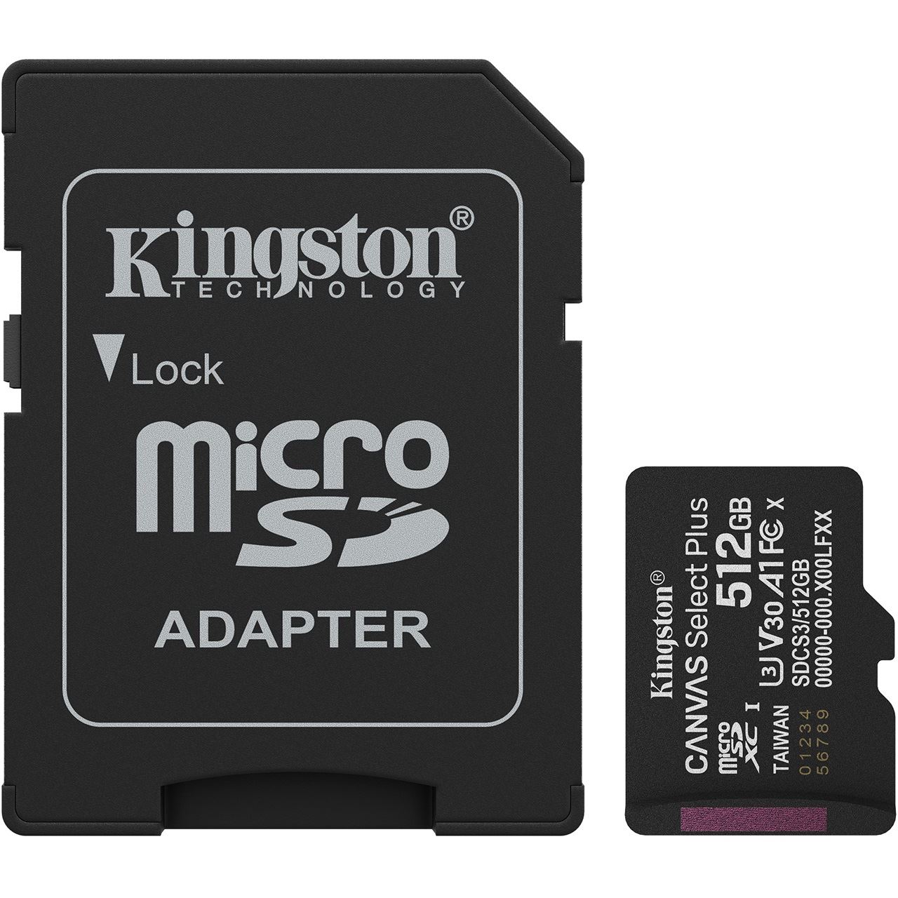 512GB Kingston MicroSD Card SDXC Canvas+ Gen3 mit Adapter retail