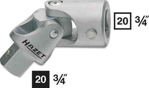HAZET Universalgelenk 1021 - Vierkant hohl 20 mm (3/4 Zoll) -