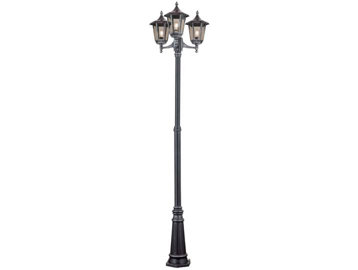 Stehlampe aussen Hermine schwarz/silber Siluminguss B 66 H 66 cm