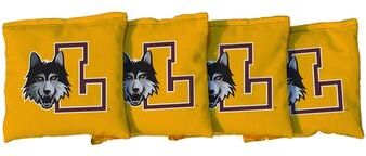 Skip's Garage Loyola Chicago LUC Ramblers Yellow Cornhole Bags