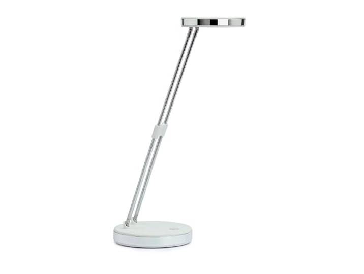 MAUL LED Schreibtischlampe MAULpuck weiß kompakt tageslichtweiß neigbar