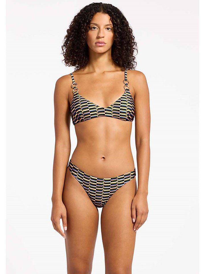 Jets Bikini-Oberteil in Khaki/ Apricot - M