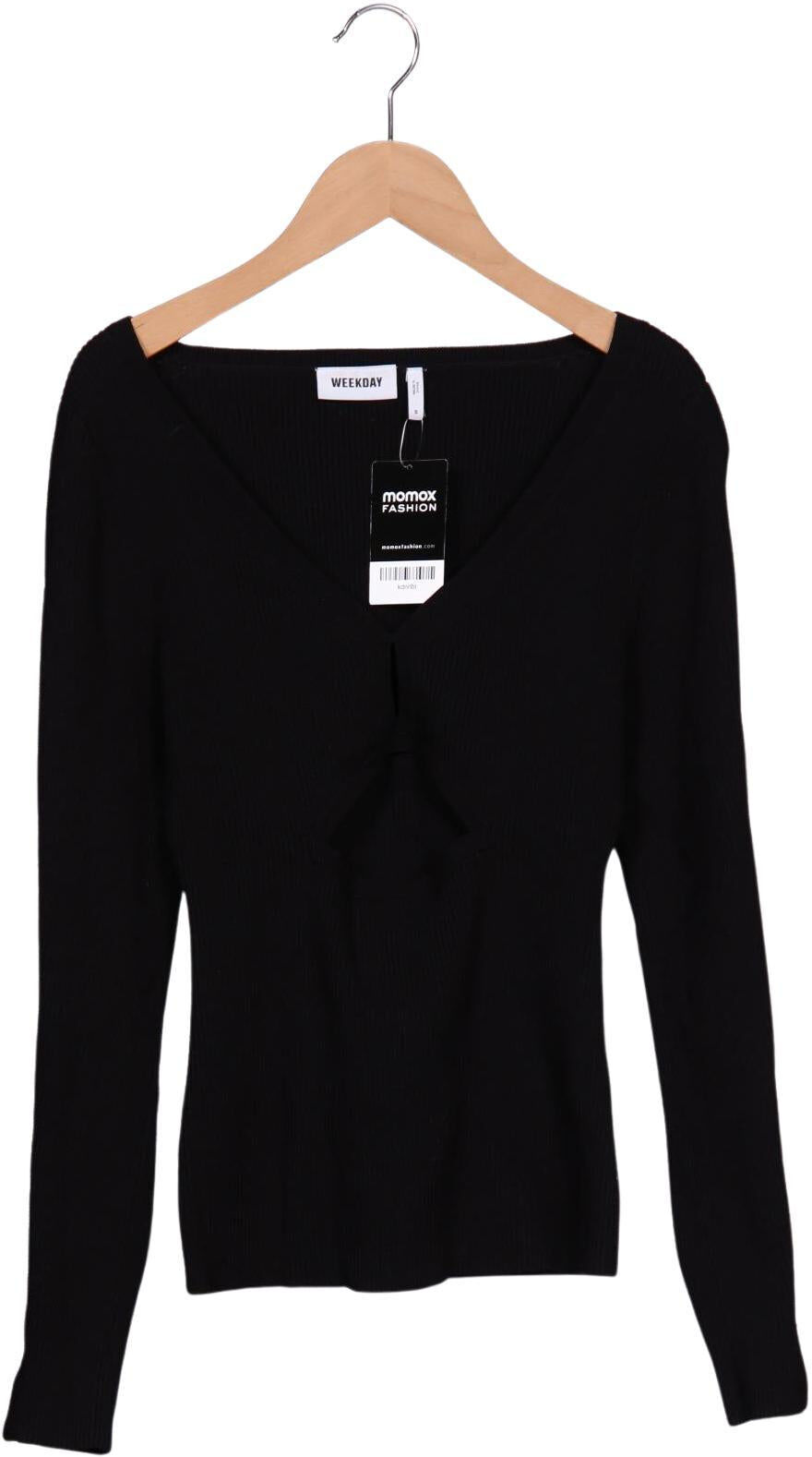 Weekday Damen Pullover, Schwarz, Gr. S, Synthetik / Viskose - Second Hand