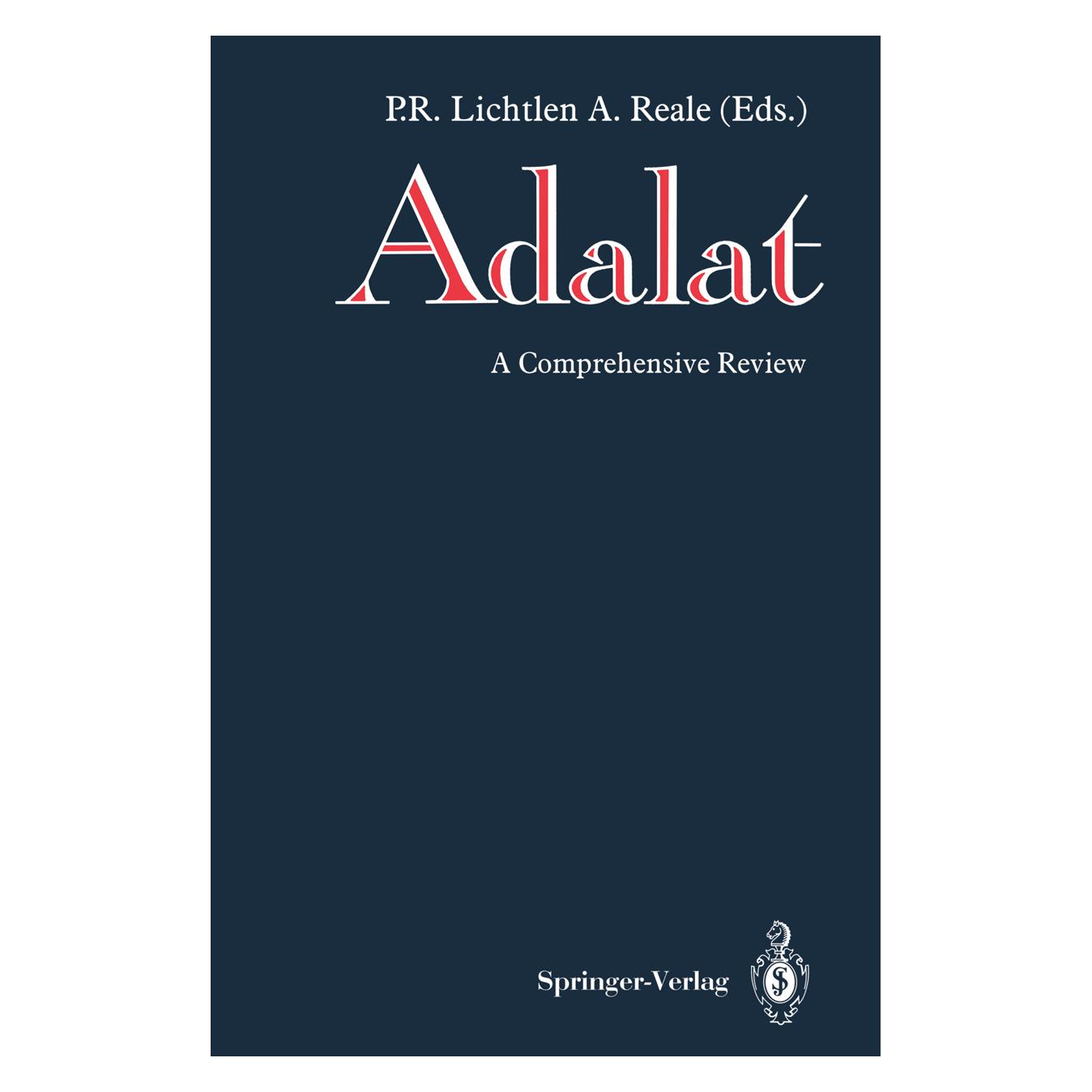 Springer Adalat (Englisch, Softcover, A. Reale, P. R. Lichtlen) (55517719)