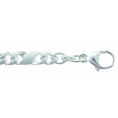 Silberkette ADELIA´S "Damen 925 Silber Fantasie Halskette 45 cm Ø 5 mm", silber, Halsketten, Damen, 45, Silber 925 (Sterlingsilber), Silberkette, Silberschmuck für Damen