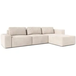 ECKSOFA L Form Arkleton Beige 360/180/93 cm Rechts Bequem & Modern