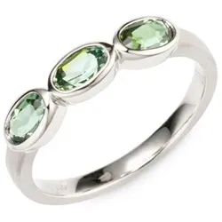 PLATINITY Ring 3 Turmaline zus. ca. 0,75ct Platin 950