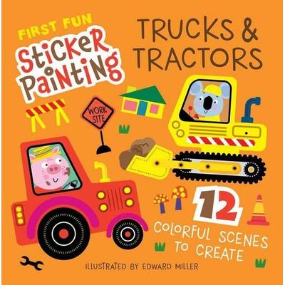 First Fun Sticker Painting: Trucks & Tractors, von Edward Miller, David & Charles, 978-1-64124-413-8