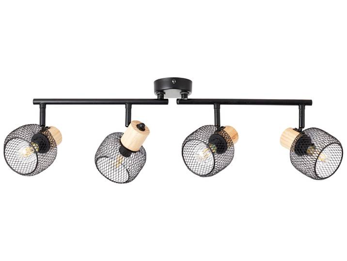 Spot encastré BRILLIANT\, modèle Giada\, noir\, IP20\, douille E14\, 4 spots orientables\, adapté pour lampes de plafond