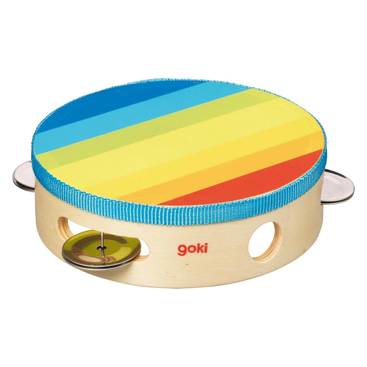 Goki Tamburin mit Schellen (Deutsch) (61920)