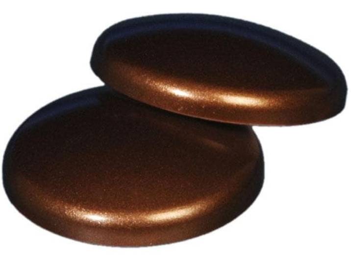 Dekomagnet LIEDECO, braun (rostbraun), Ø:3cm, Materialmix, Gardinenbefestigungen, Dekomagnet, für metallische Flächen