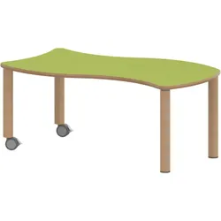 Tisch ZALOTTI mit Linoleum-Belag