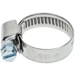 Schlauchschelle Edelstahl W4, Bandbreite 9mm, Spannbereich 16 - 25 mm (3/4")