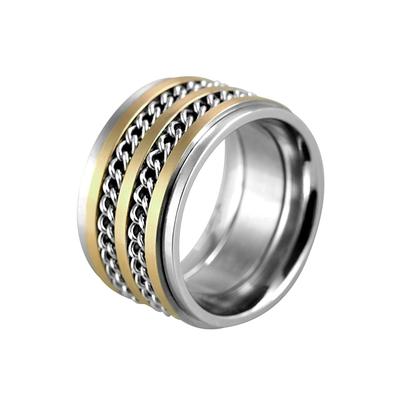 Fingerring JUST "Rumena, langlebig" Gr. 56, bunt (bicolor), Fingerringe, Damen, 56, Edelstahl, Fingerring