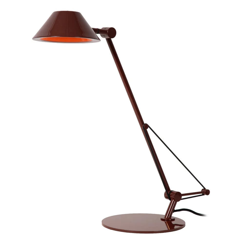 Lucide TERRY Bureaulamp LED 1x8W 3000K Bordeaux