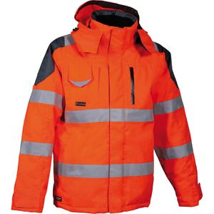 COFRA Arbeitsjacke RESCUE Polsterjacke, Warnschutzjacke, orange, wasserdicht, Größe XXL / 62