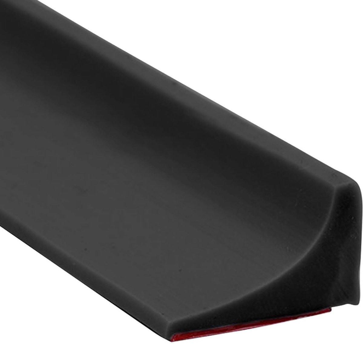 Zelfklevende siliconen afdichtstrip voor douchedeuren, waterdichte scheidingsstrip voor droog en nat gebruik, zwart