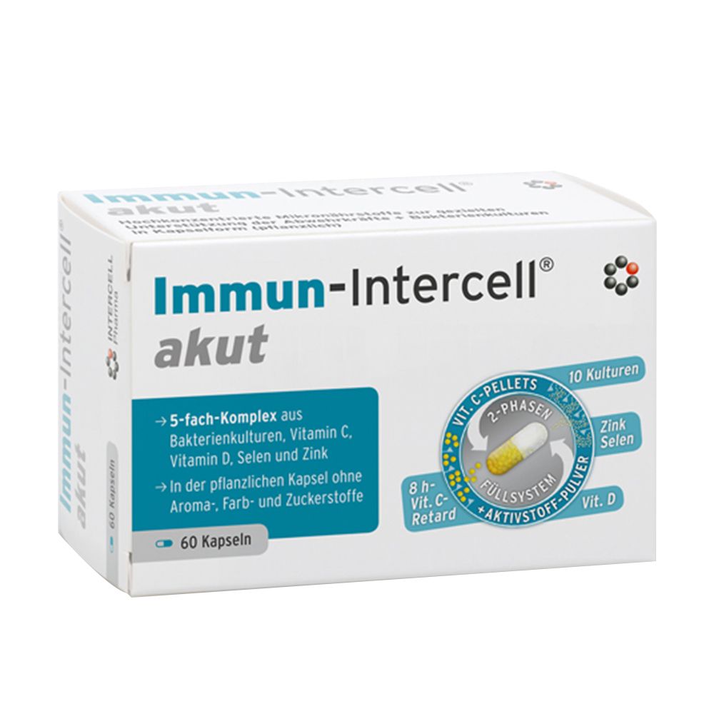 Immun-Intercell akut Hartk.m.veränd.Wst.-Frs. 60 St Hartkapseln mit veränderter Wirkstofffreisetzung