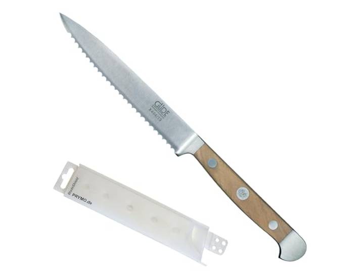Güde Alpha Olive Tomatenmesser 13 cm inkl. PRYMO.de® Klingenschutz