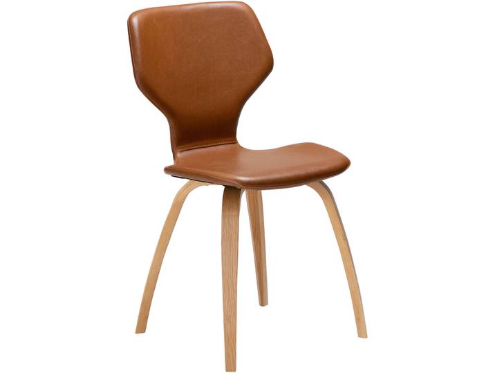 DAN-FORM Stuhl 2er-Set S.I.T Brown Kunstleder