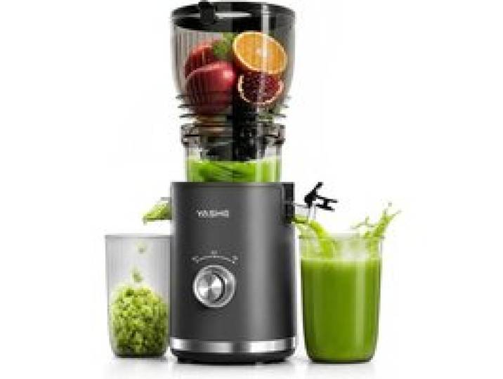 Extracteur De Jus Lent 300W Goulotte 148 Mm Pour Fruits Et Légumes Entiers Slow Juicer Avec Fonction Inverse Moteur Silencieux S