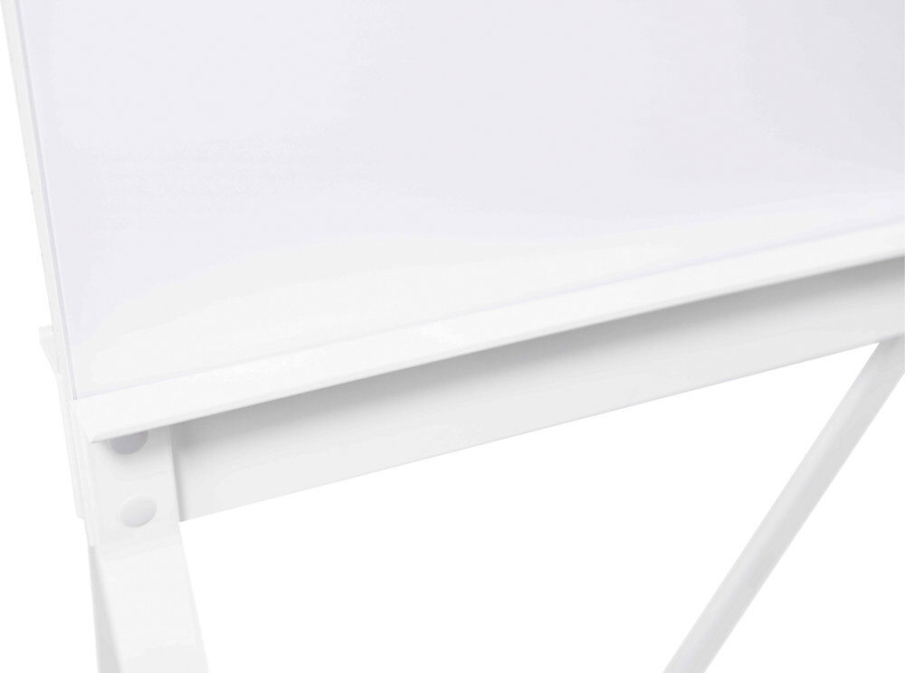 Design-Glasboard, mobil, magnethaftend, BxH 760 x 1800 mm, weiß magnetoplan