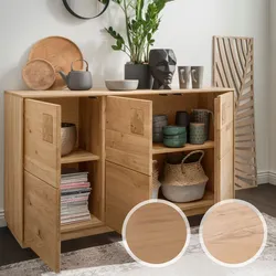 Massivholz »Davos« Sideboard II Wildeiche bianco geölt