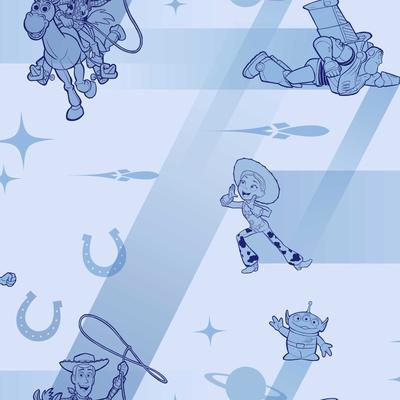 York Wallcoverings Disney & Pixar Toy Story 4 Retro Blue Wallpaper