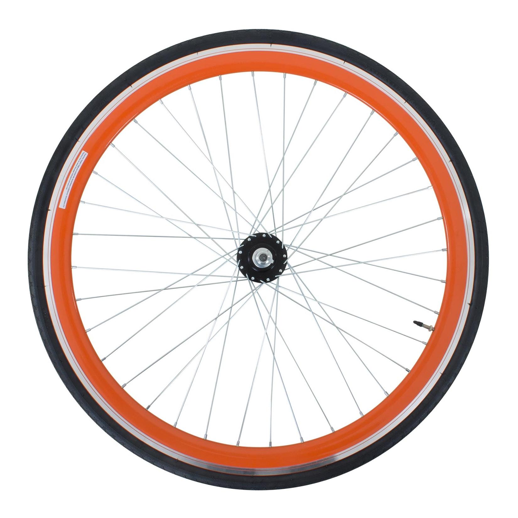 Galano Blade 700c Hinterrad Fixie Komplettrad fixed Ritzel FlipFlop Rennrad Singlespeed Fahrrad inkl. Reifen SV Sclaverand Französisches Ventil Schlauch