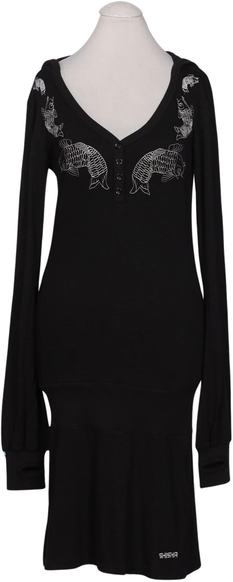 Shisha Brand Damen Kleid, Schwarz, Gr. S, Viskose - Second Hand