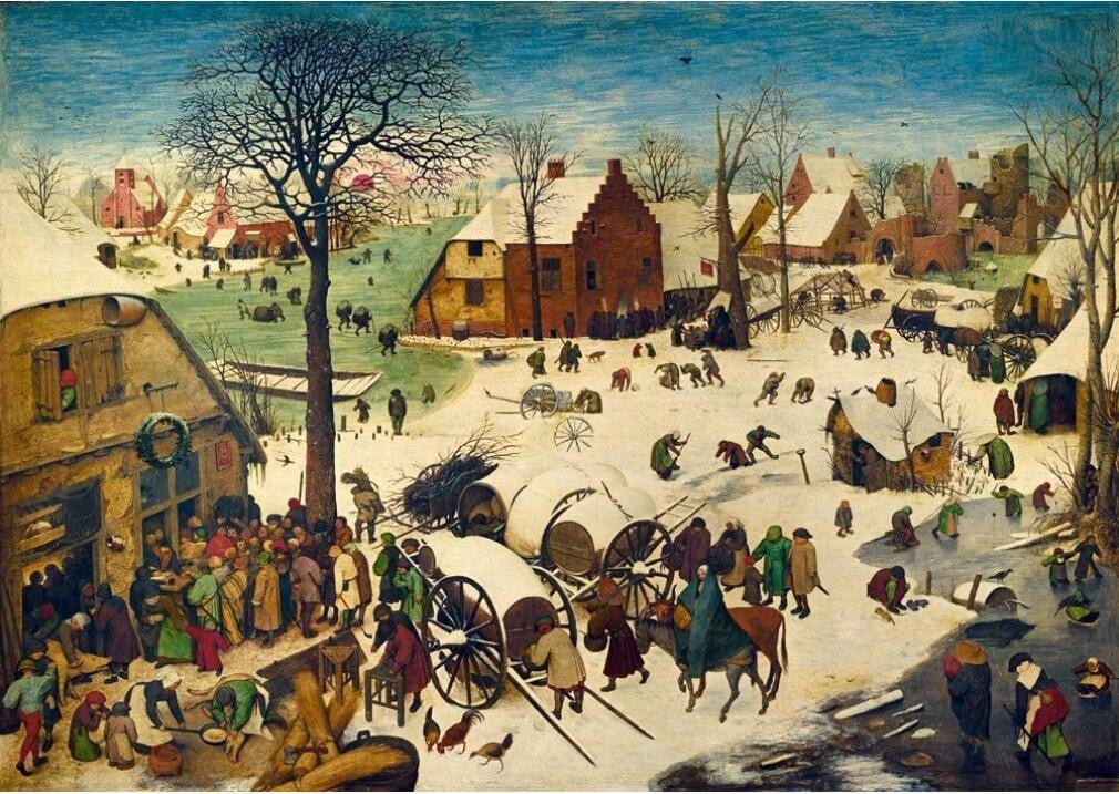 Bluebird Puzzel Pieter Bruegel de Oude De telling van Bethlehem 1000 stukjes
