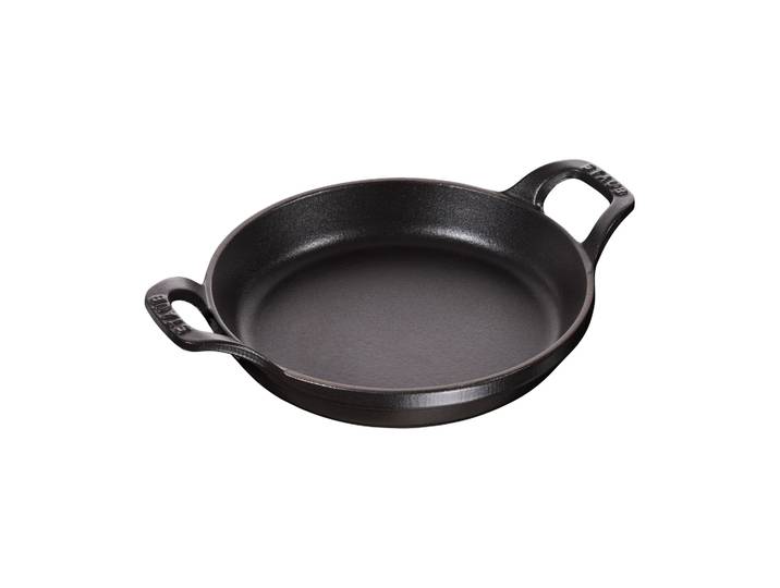 STAUB Plat à gratin rond Staub fonte Ø12 cm Noir