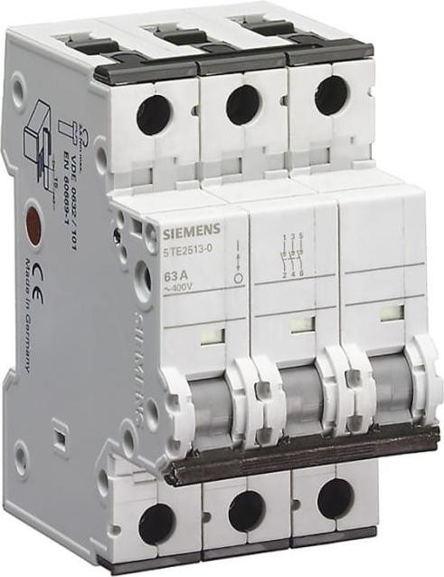 Siemens Modulaire lastafscheider 63A, 3-polig, 400V, type 5TE2513-0
