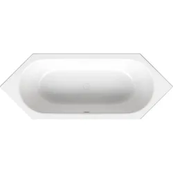 Bette BetteStarlet 6-Eck-Badewanne 2080-440AR 210x80x42cm, Antirutsch, snow