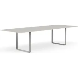 Muuto Tisch 295 x 108 cm grau Linoleum graue Beine