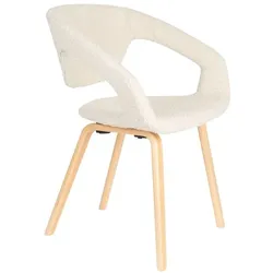 2er-Set DAHEIM Stuhl Flexback Stoff Beige